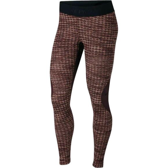 Nike Pro HyperWarm Women Brushed Training Tights 933305-652 Team Red Sz XXL - Picture 2 of 6